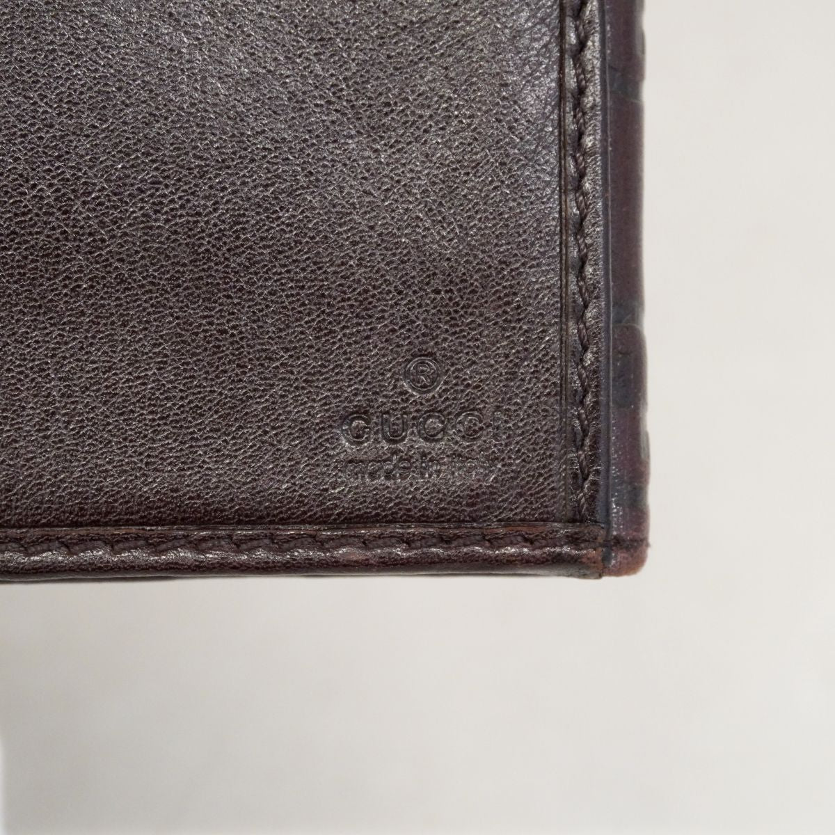 Gucci Wallet Guccissima Principi Leather Brown Champagne Gold — view 5