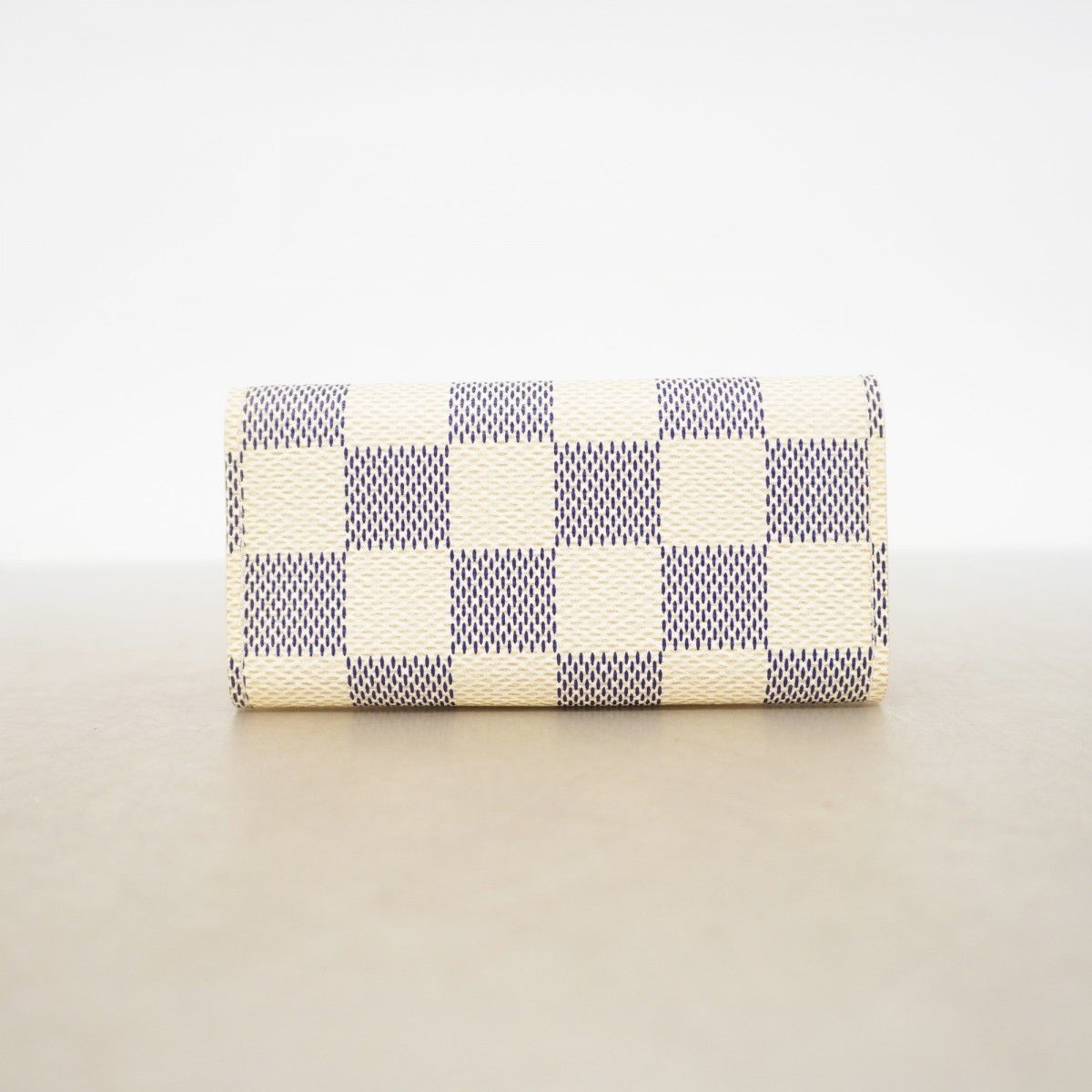 Louis Vuitton Key Case Damier Azur Multicles 4 White Key Holder — view 6