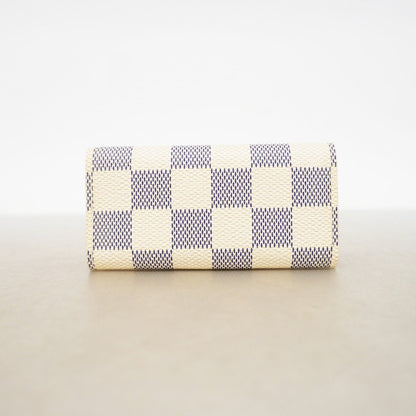 Louis Vuitton Key Case Damier Azur Multicles 4 White Key Holder — view 6