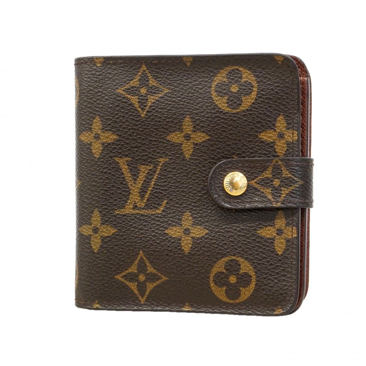 Louis Vuitton Wallet Monogram Compact Zip Brown