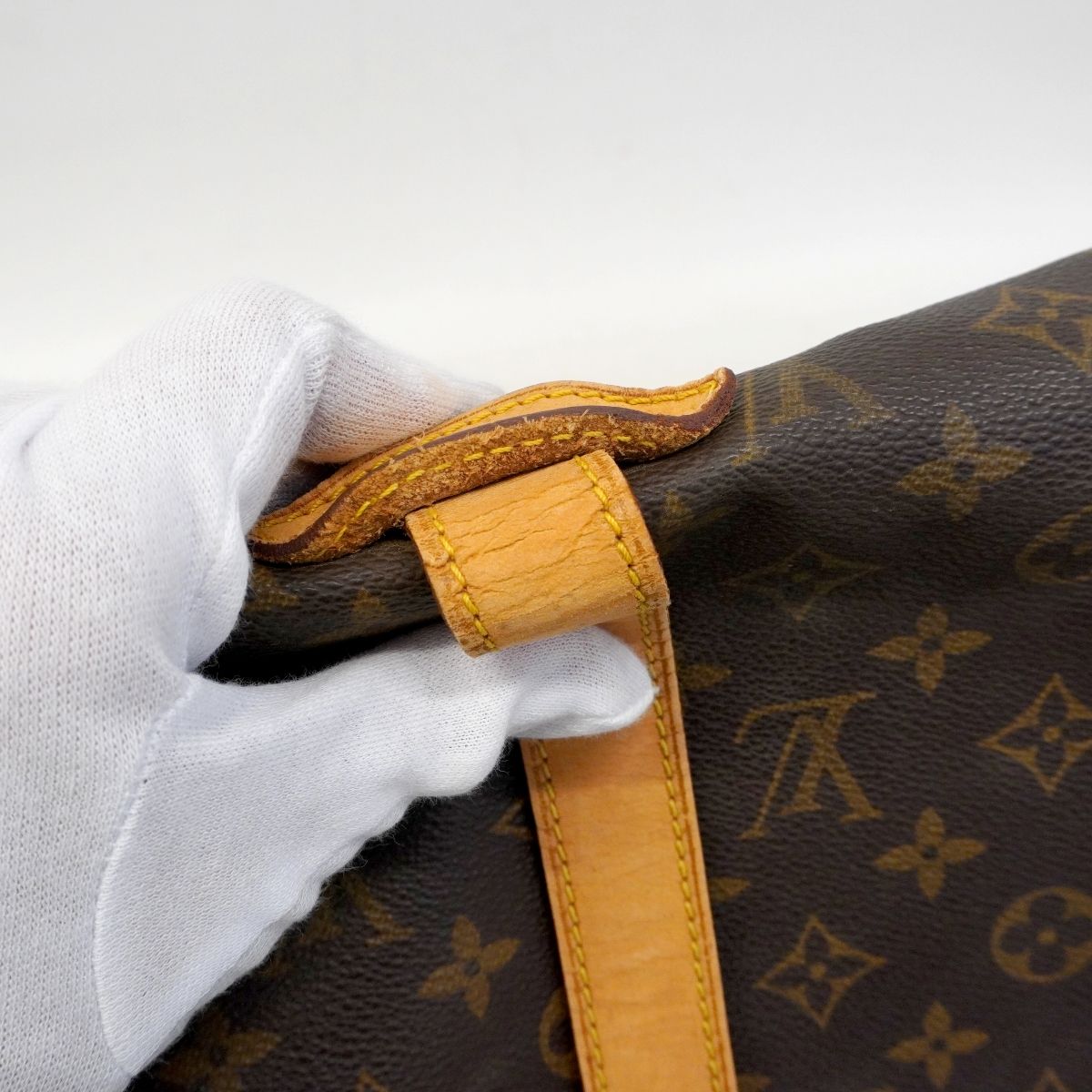 Louis Vuitton Shoulder Bag Monogram Saumur 35 Brown — view 8