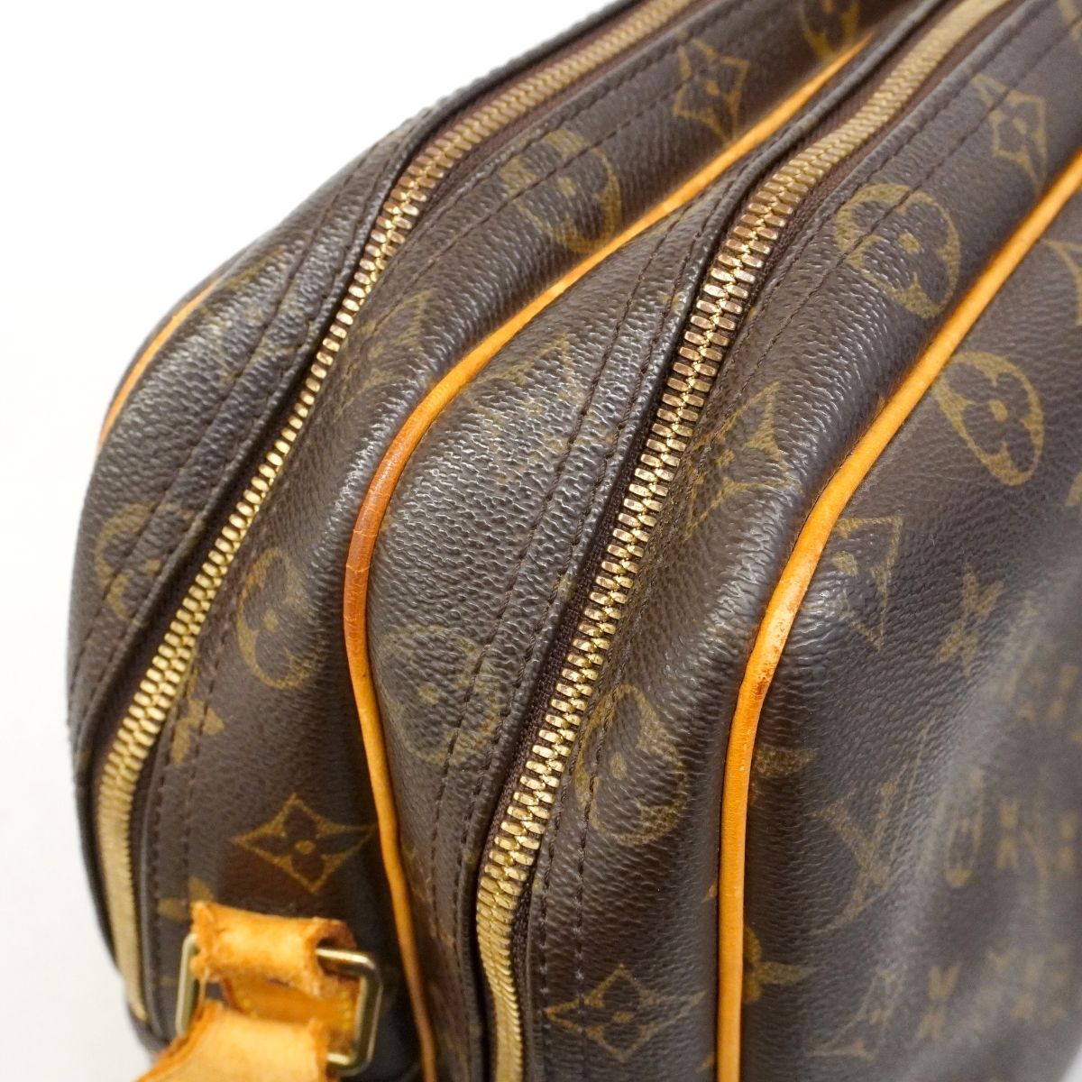 Louis Vuitton Shoulder Bag Monogram Reporter GM Brown — view 7