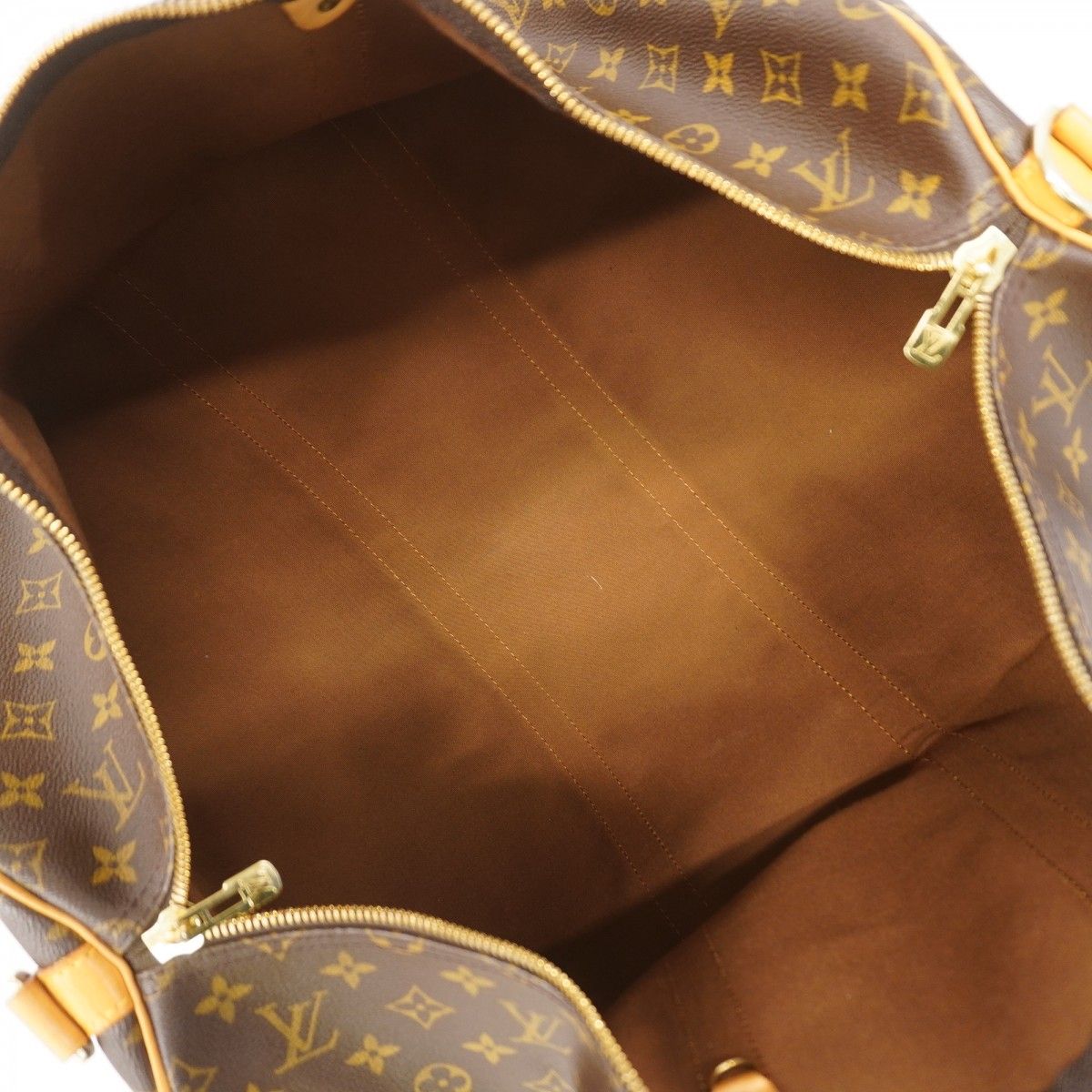 Louis Vuitton Boston Bag Monogram Keepall Bandouliere 55 Brown — view 4