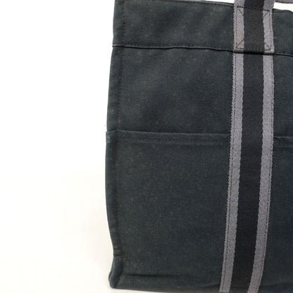 Hermes Tote Fourre Tout MM Canvas Black Silver — view 6