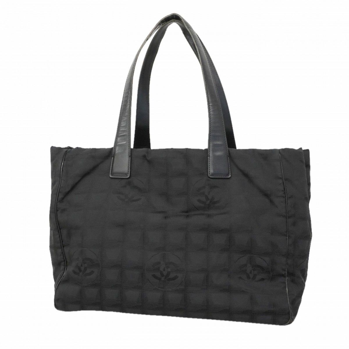 Chanel Tote Nu Travel Nylon Black Silver