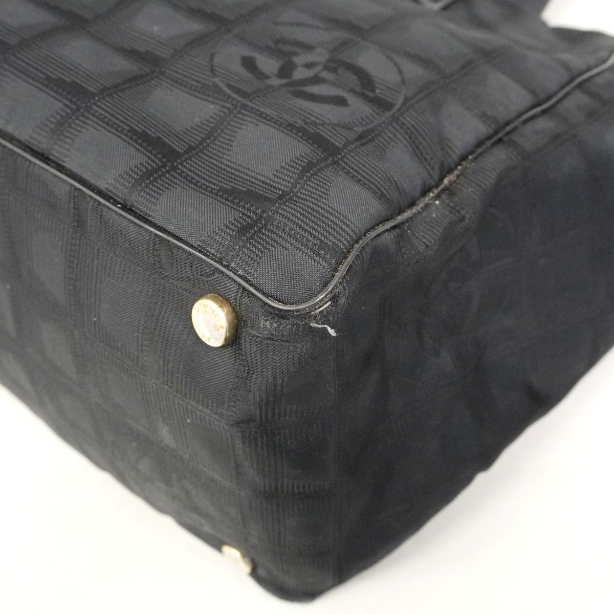 Chanel Tote Nu Travel Nylon Black Silver — view 8