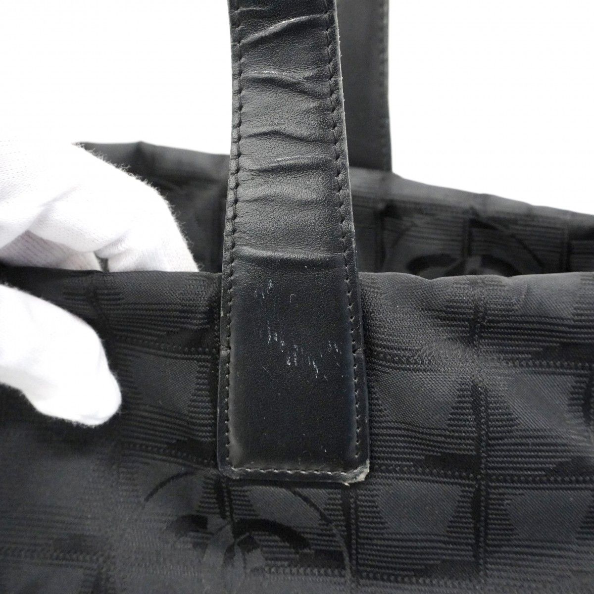 Chanel Tote Nu Travel Nylon Black Silver — view 7