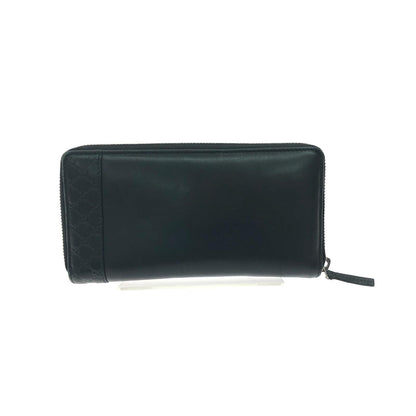Gucci Wallet Zip Around Leather Mistral Micro Guccissima Black — view 4
