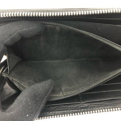 Gucci Wallet Zip Around Leather Mistral Micro Guccissima Black — view 6
