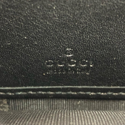 Gucci Wallet Zip Around Leather Mistral Micro Guccissima Black — view 7