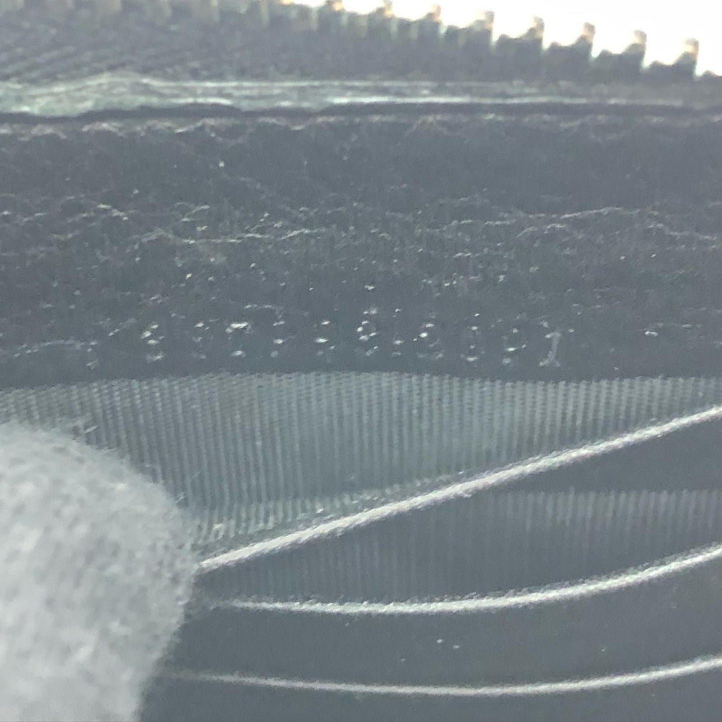 Gucci Wallet Zip Around Leather Mistral Micro Guccissima Black — view 8