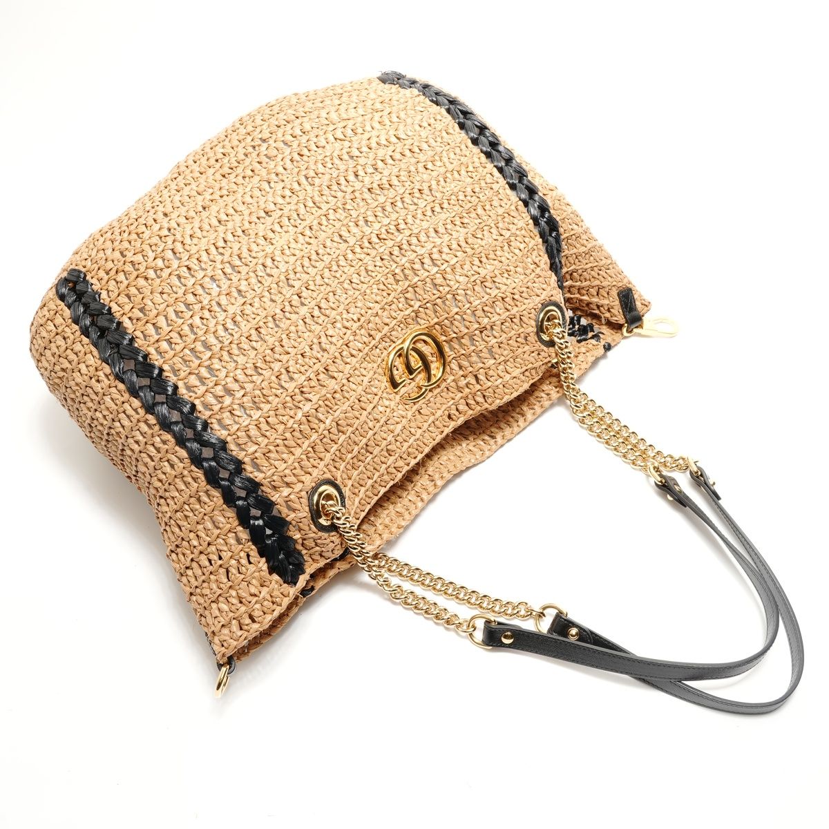 Gucci Tote GG Marmont Raffia — view 8