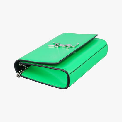 Saint Laurent Kate Green Patent Messenger — view 5