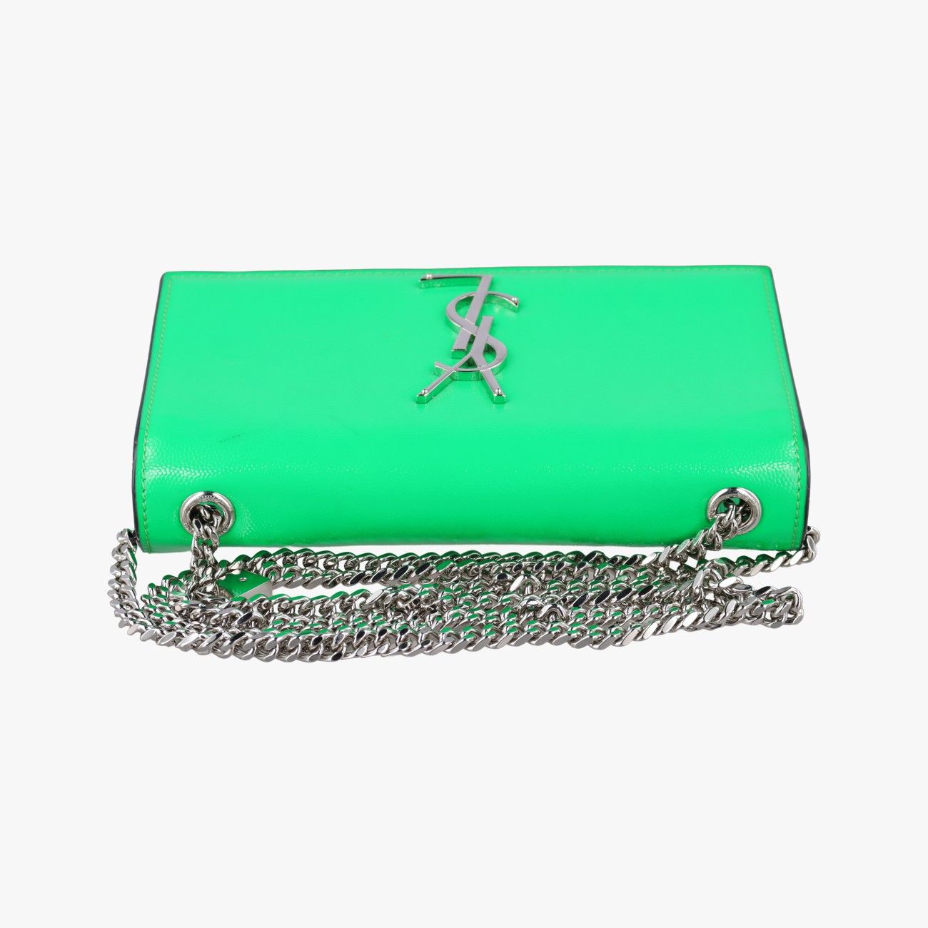 Saint Laurent Kate Green Patent Messenger — view 8