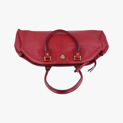 Gucci Liber Red Leather Handbag — view 8