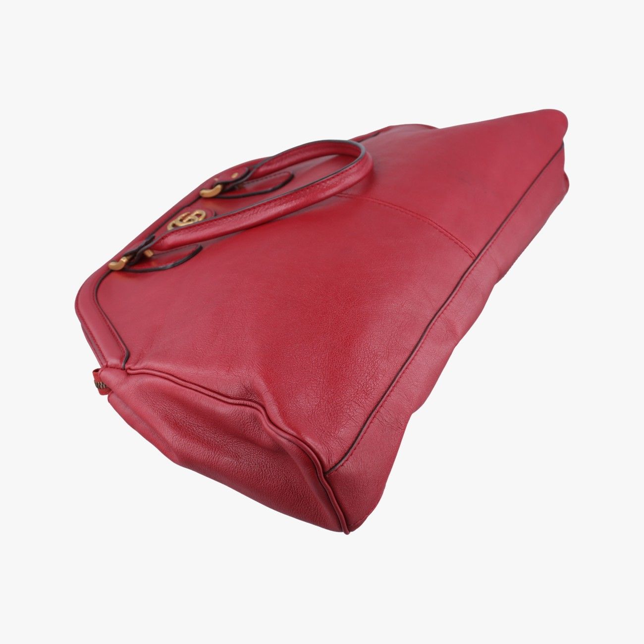 Gucci Liber Red Leather Handbag — view 7