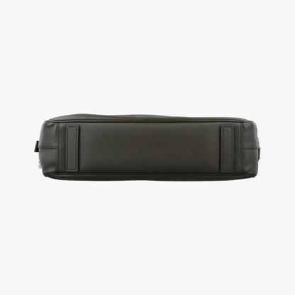 Prada Business Briefcase Green Saffiano Leather 31 — view 3