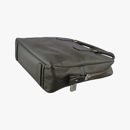 Prada Business Briefcase Green Saffiano Leather 31 — view 6