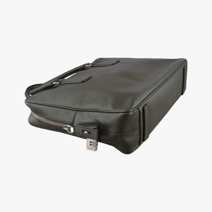 Prada Business Briefcase Green Saffiano Leather 31 — view 5