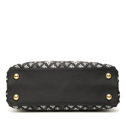 Louis Vuitton Capucines MM 2-Way Shoulder Bag Black Gold Leather — view 3