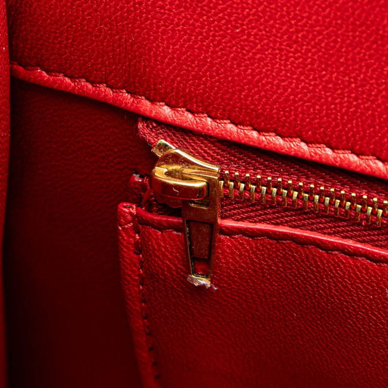 Balenciaga Our Glass 2-Way Shoulder Bag Red Leather — view 5