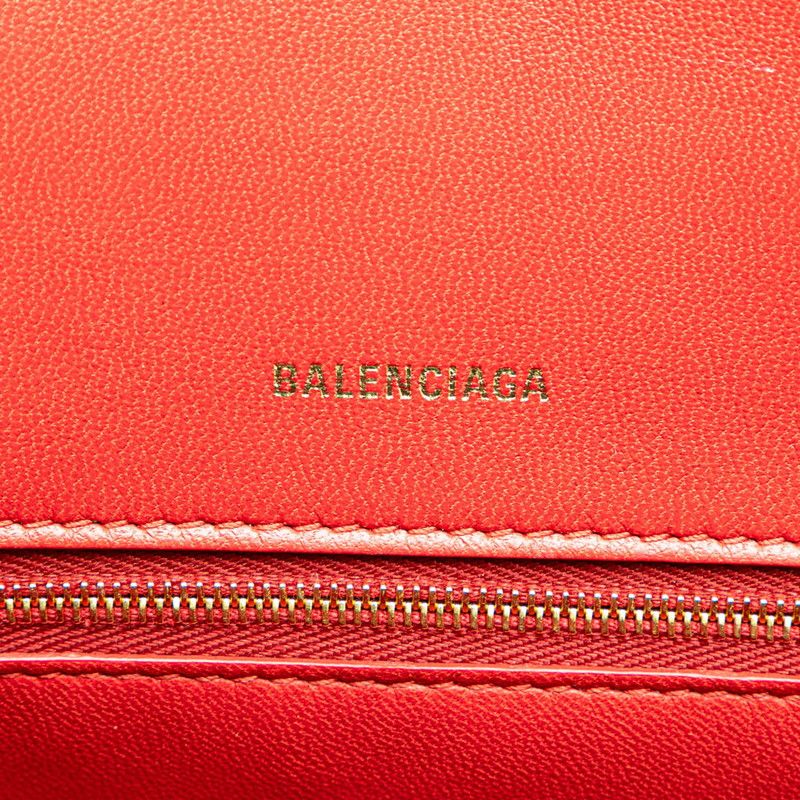 Balenciaga Our Glass 2-Way Shoulder Bag Red Leather — view 9