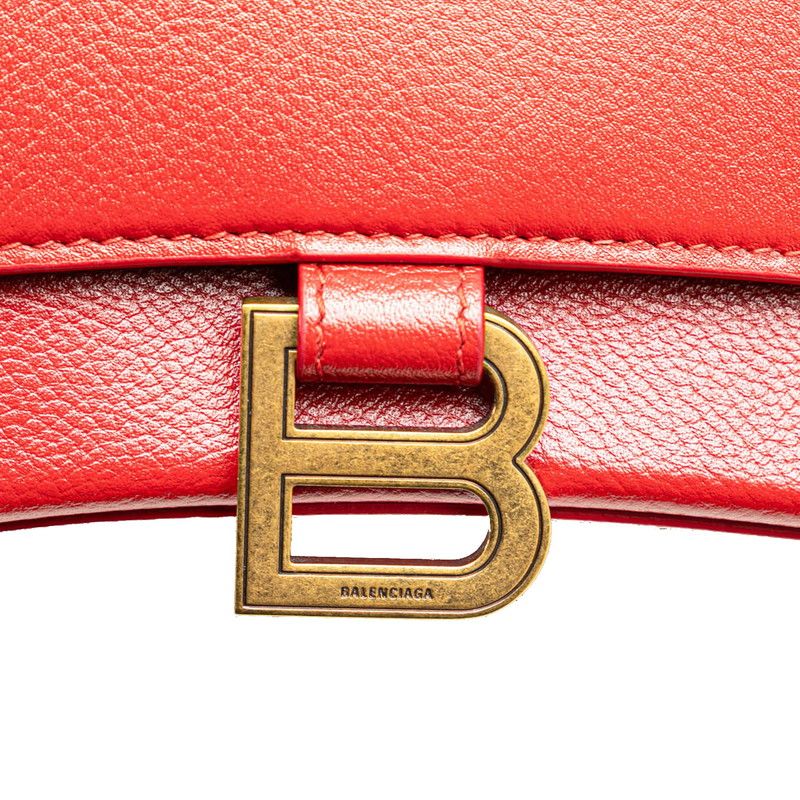 Balenciaga Our Glass 2-Way Shoulder Bag Red Leather — view 4