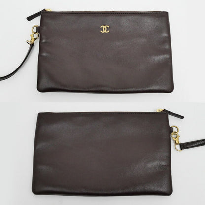 Chanel 22 Small Handbag Bordeaux GL Calfskin Chain with Shoulder Pouch Purple — view 7