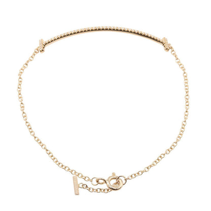 Tiffany & Co Bracelet T Smile Diamond 16.5 cm 18k Pink Gold — view 2