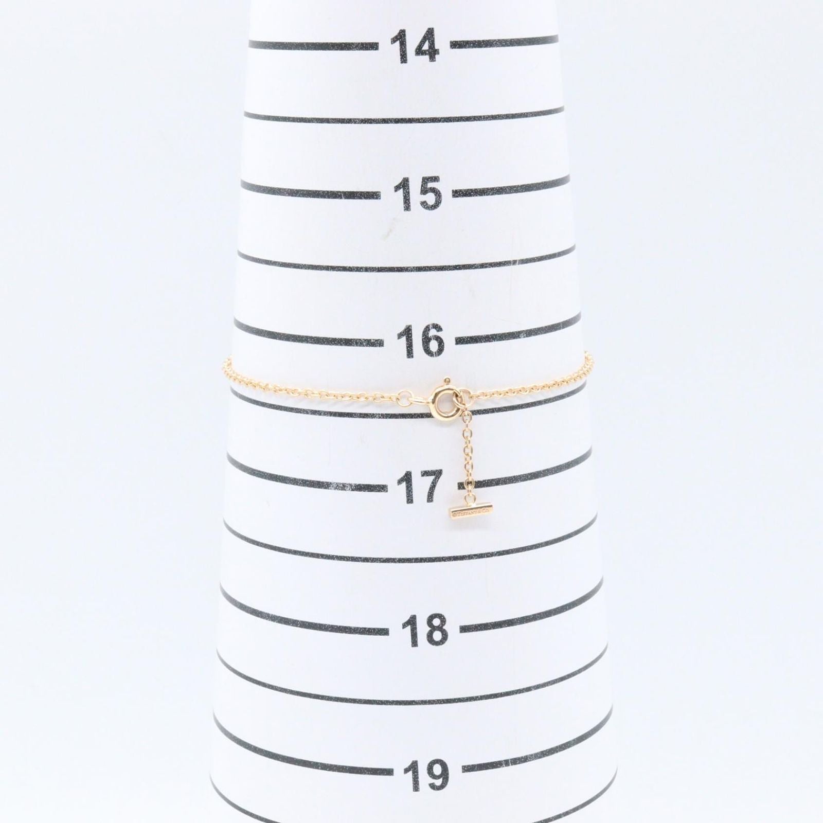 Tiffany & Co Bracelet T Smile Diamond 16.5 cm 18k Pink Gold — view 8