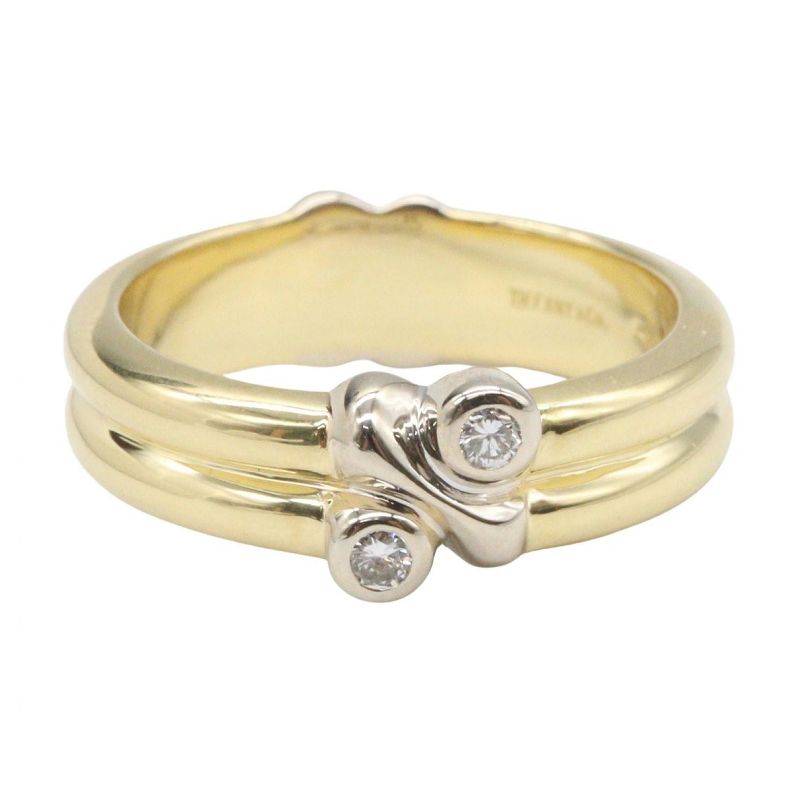 Tiffany & Co Ring Signature Diamond 18k White Gold — view 2