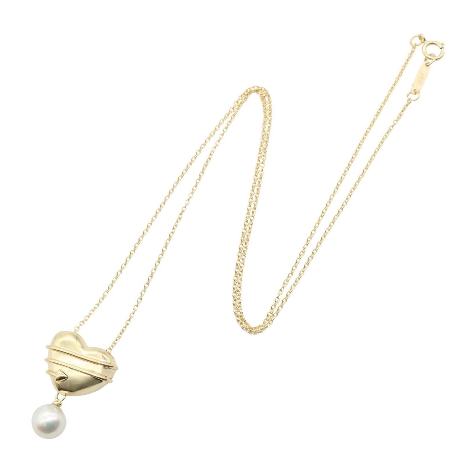 Tiffany & Co Necklace Heart Aro Pearl 41 cm 18k — view 2