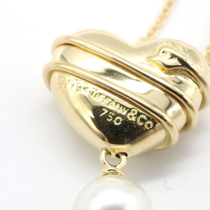 Tiffany & Co Necklace Heart Aro Pearl 41 cm 18k — view 5