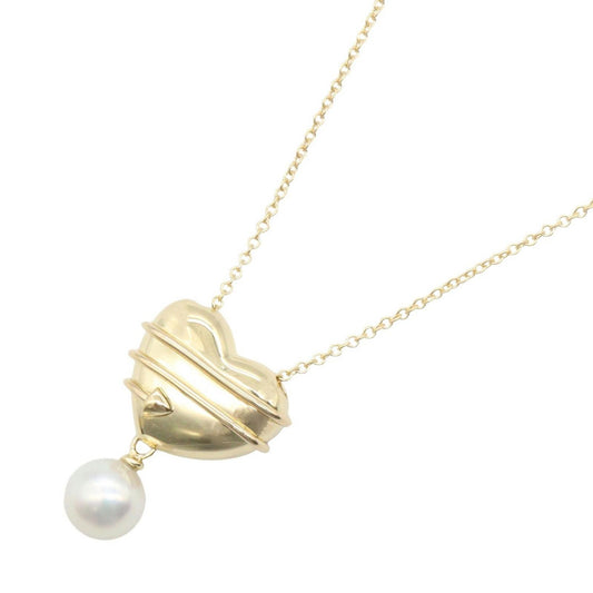 Tiffany & Co Necklace Heart Aro Pearl 41 cm 18k