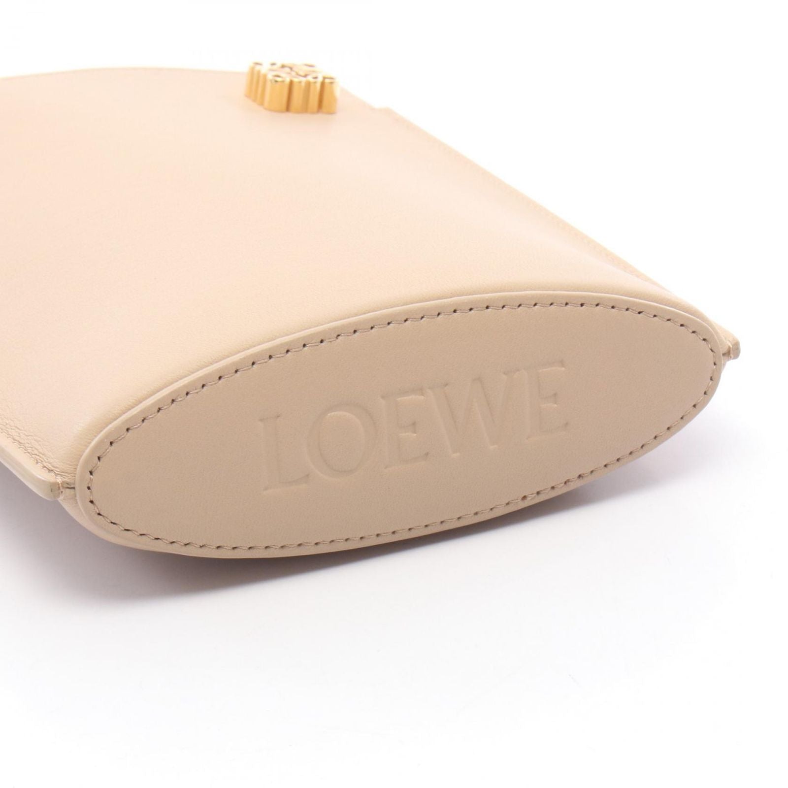 Loewe Shoulder Bag Dice Pocket Beige Leather — view 8