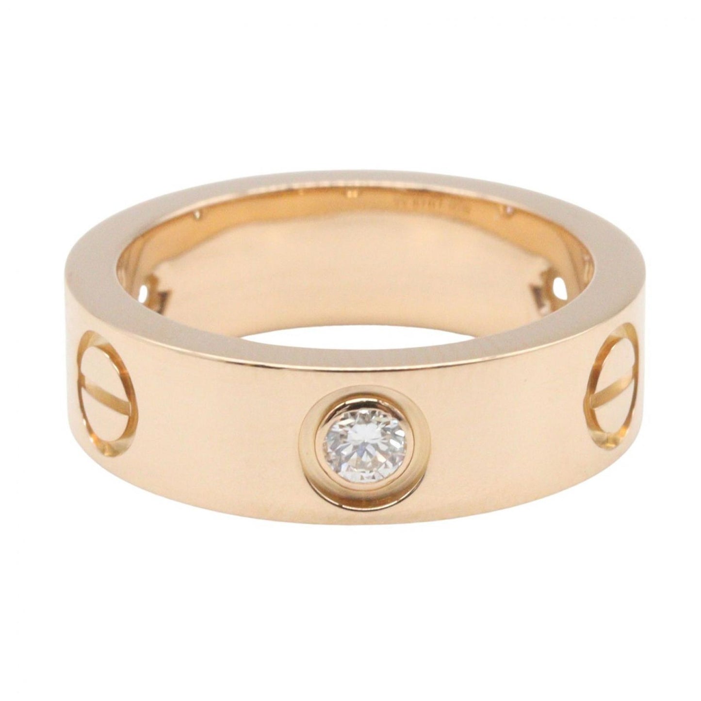 Cartier Ring Love 18k Pink Gold Diamond — view 2