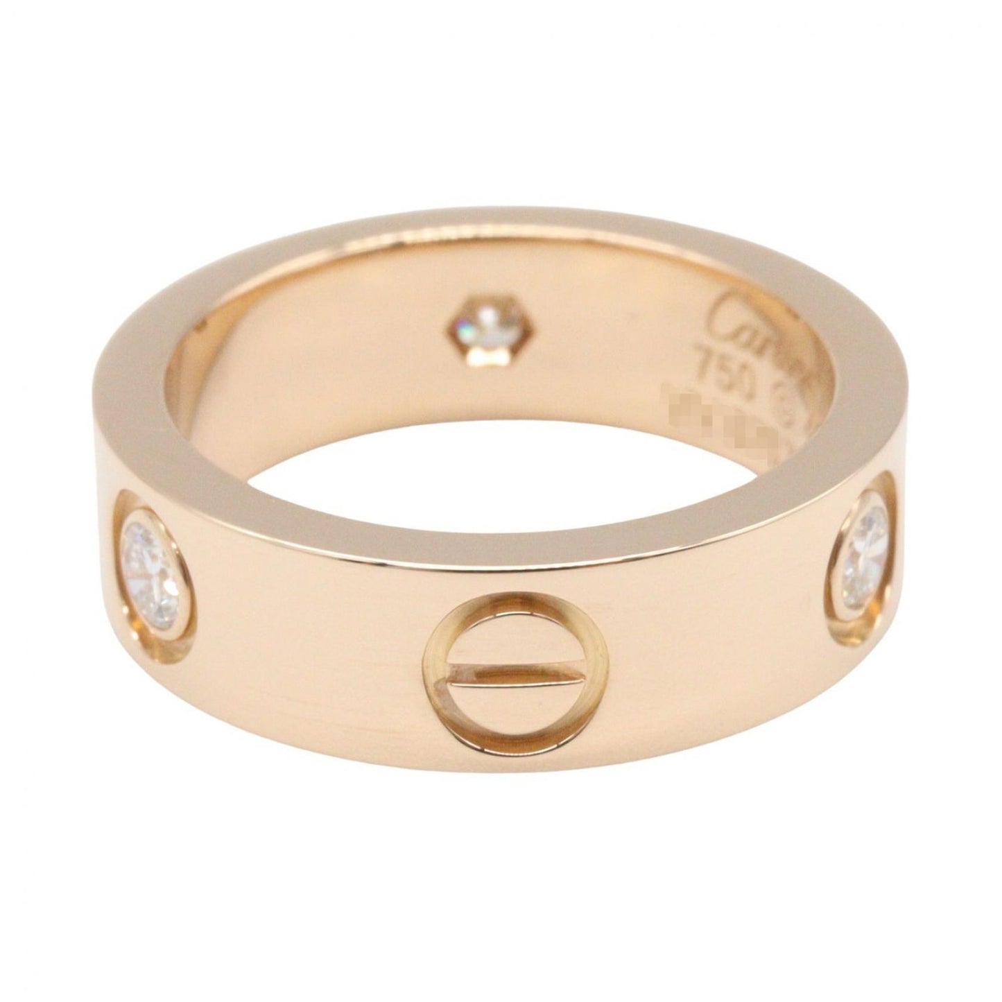 Cartier Ring Love 18k Pink Gold Diamond — view 3