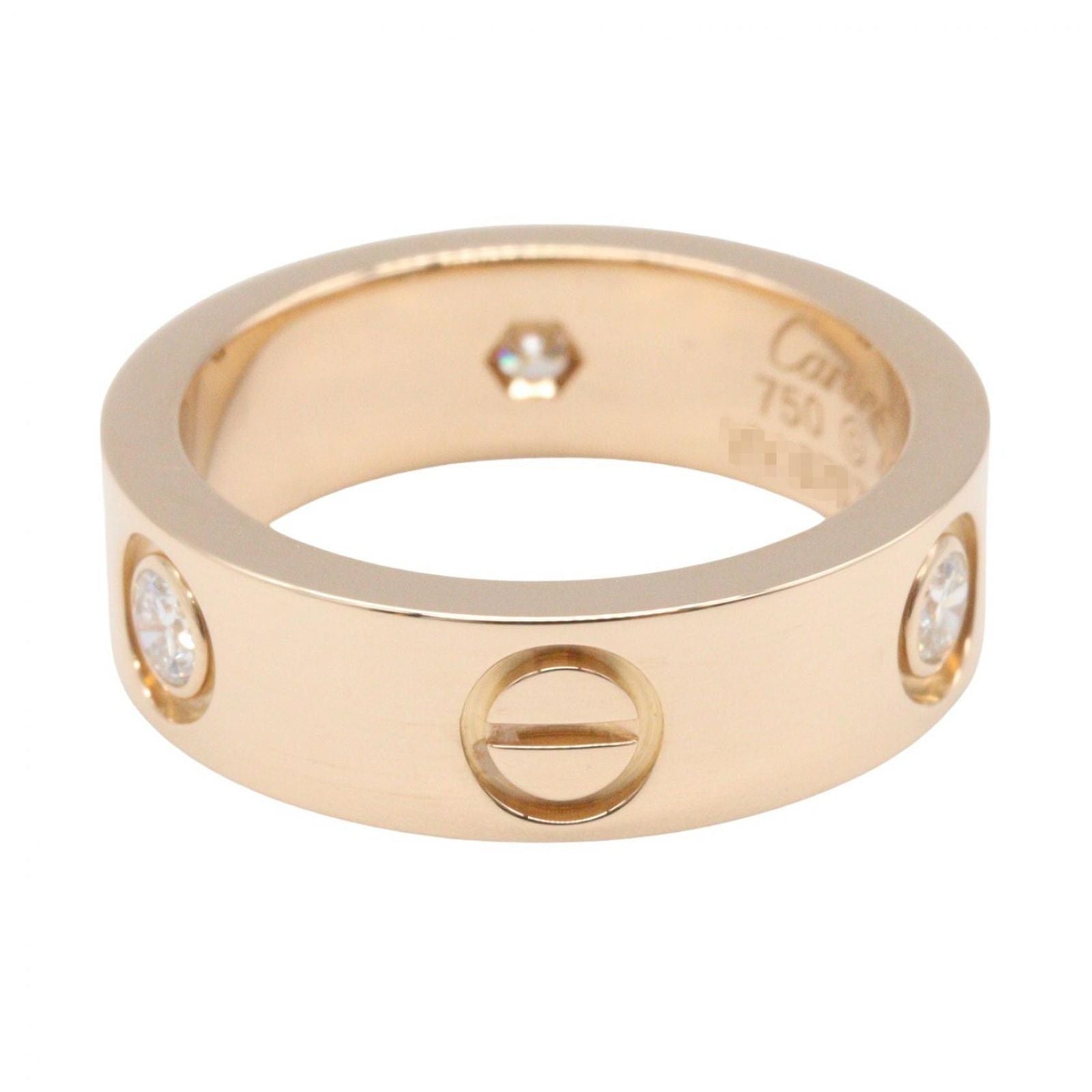 Cartier Ring Love 18k Pink Gold Diamond — view 3