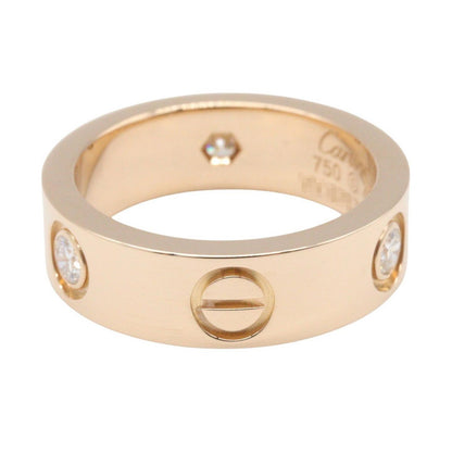 Cartier Ring Love 18k Pink Gold Diamond — view 3