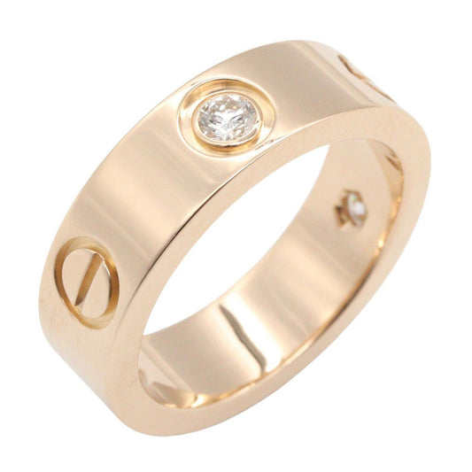 Cartier Ring Love 18k Pink Gold Diamond