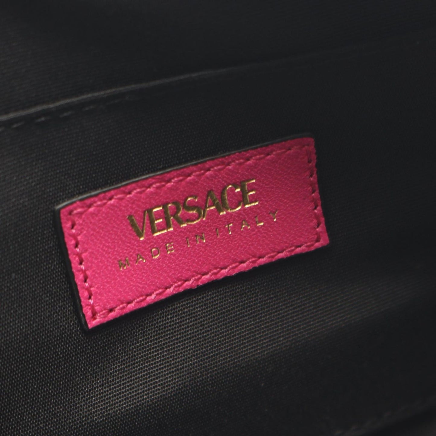 Versace Shoulder Bag Medusa Quilted Magenta Leather Mini — view 4
