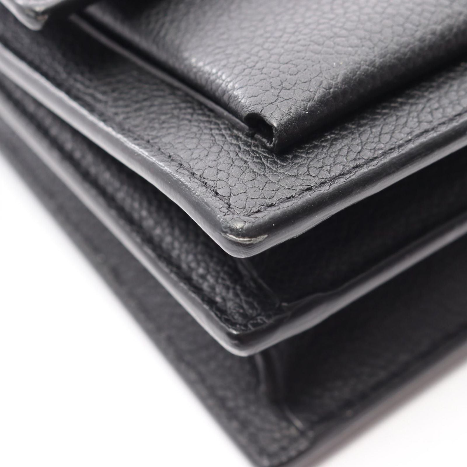 Saint Laurent Paris Shoulder Bag Sunset Black Leather — view 9