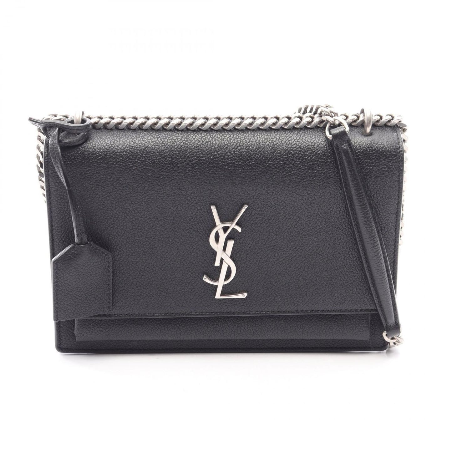 Saint Laurent Paris Shoulder Bag Sunset Black Leather