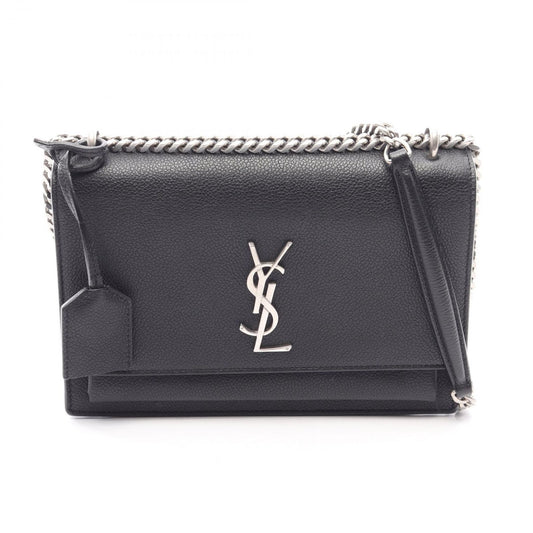 Saint Laurent Paris Shoulder Bag Sunset Black Leather