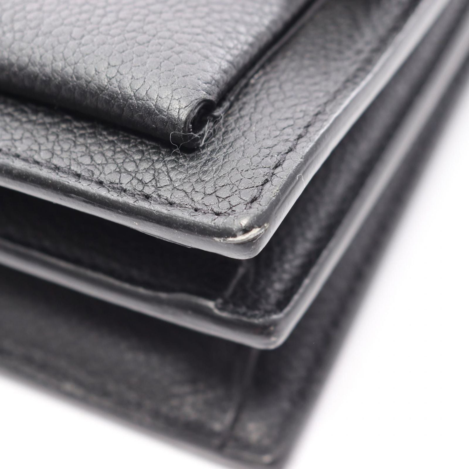 Saint Laurent Paris Shoulder Bag Sunset Black Leather — view 8
