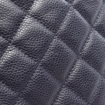 Chanel Clutch Quilted Navy Caviar Leather — view 7