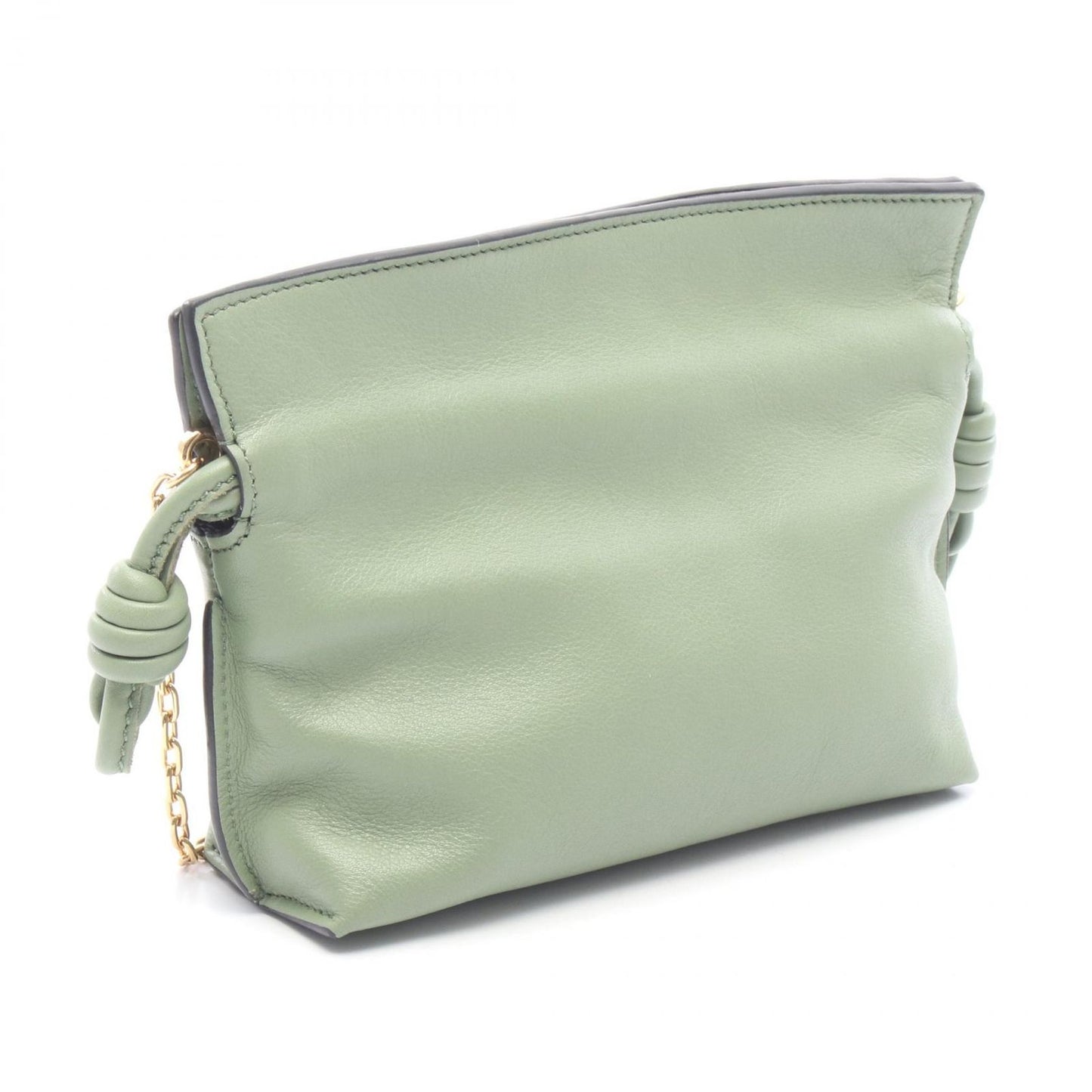 Loewe Clutch Flamenco Nano 2-Way Green Leather — view 2
