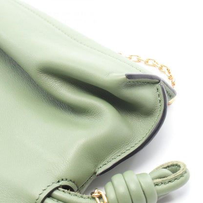 Loewe Clutch Flamenco Nano 2-Way Green Leather — view 6