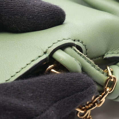 Loewe Clutch Flamenco Nano 2-Way Green Leather — view 5