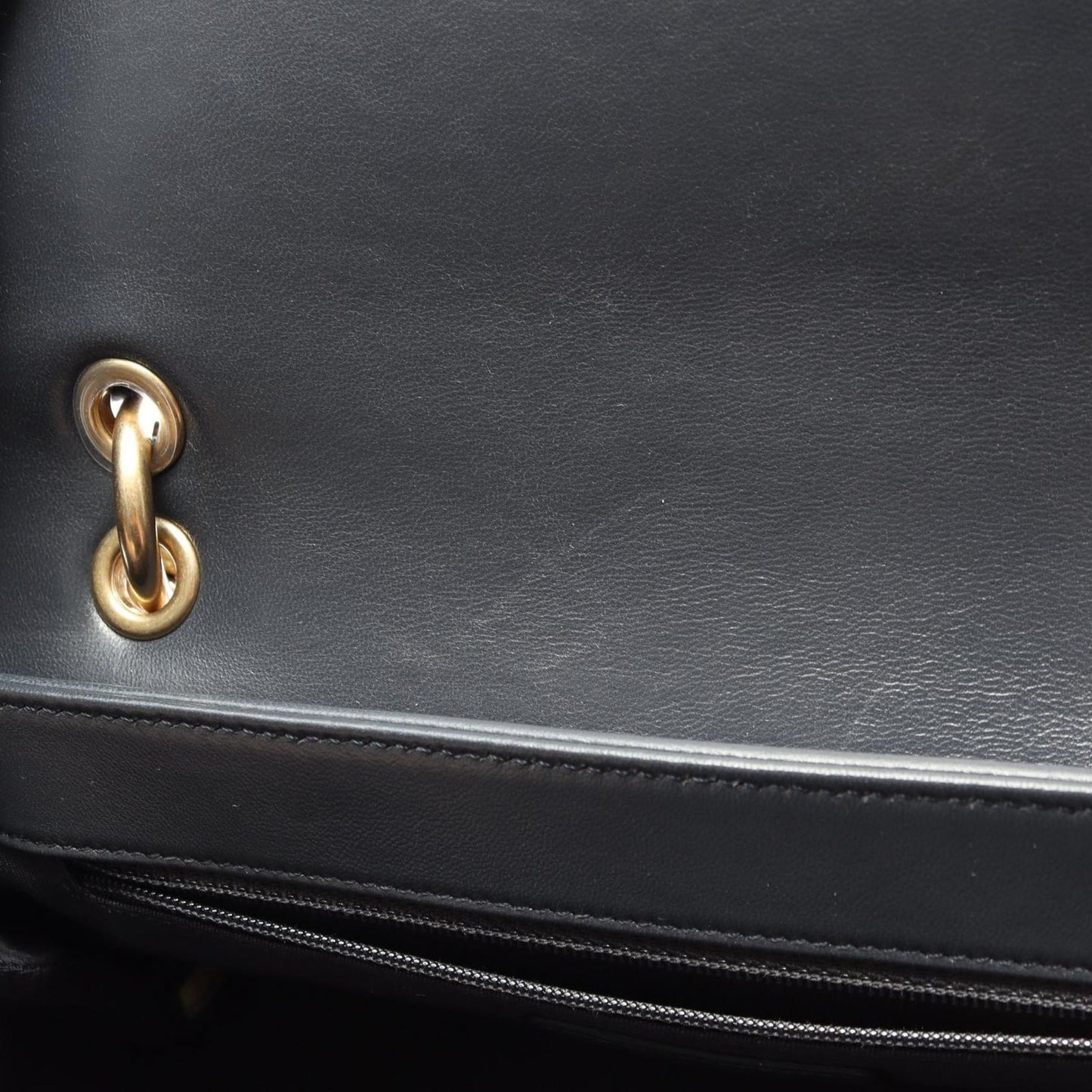 Chanel Shoulder Bag Top Handle Stitch 2-Way Navy Lambskin Chain — view 8